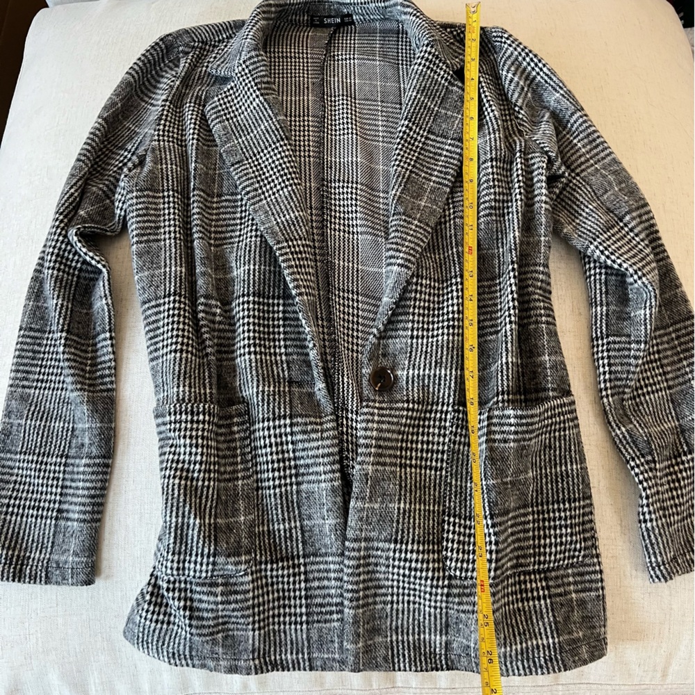 Grey/Black Houndstooth Blazer - Picture 2 of 3